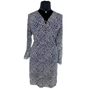 Michael Kors Navy/White Dress, 1X